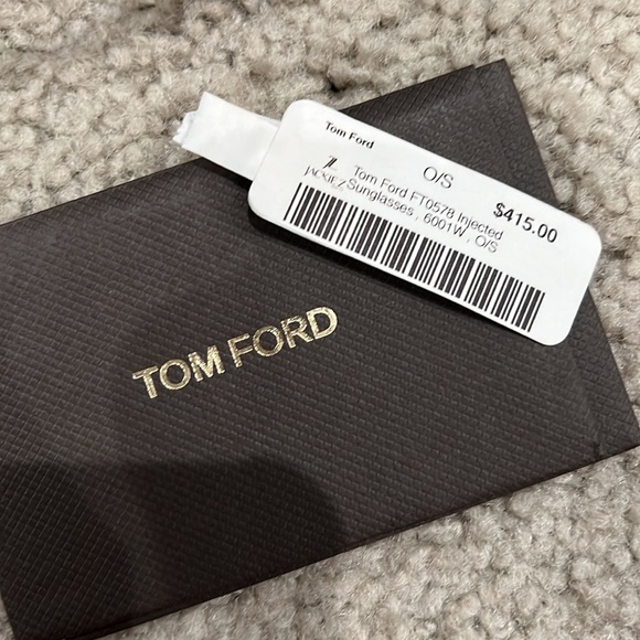 Tom Ford NWT FT0578 Injected Sunglasses black and gold. - Picture 4 of 7